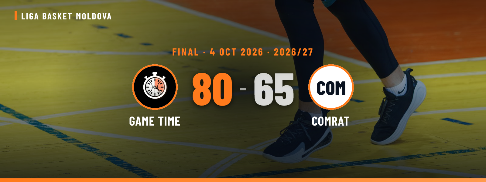 GAME TIME 80–65 COMRAT